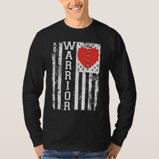 USA flagga Open Heart kirurgi - återhämtning avstr T Shirt