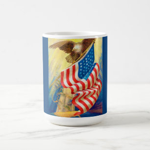 USA Flagga & Örn Patriotisk Mugg