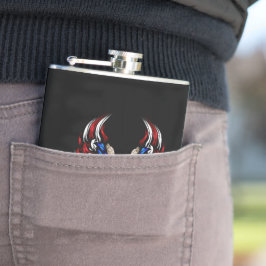 USA Flagga Örn Sköld Patriotisk Fickplunta