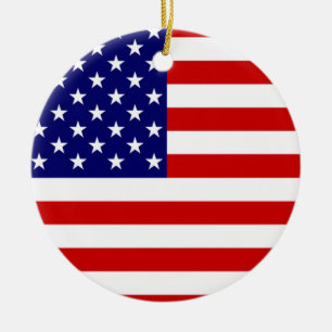 USA flagga orncnt Julgransprydnad Keramik