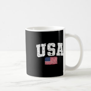 USA flagga Patriotic 4:e juli Amerikanska dagen Kaffemugg