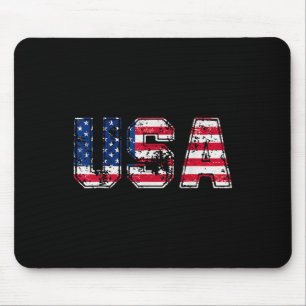USA flagga Patriotic 4:e juli Amerikanska dagen Musmatta