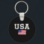 USA flagga Patriotic 4:e juli Amerikanska dagen Nyckelring<br><div class="desc">USA flagga Patriotic 4:e juli Amerikanska självständighetsdagen</div>