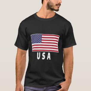 USA flagga Patriotic 4:e juli Amerikanska dagen T Shirt