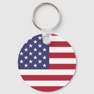 USA flagga Patriotic American Flagga Stars och str Nyckelring