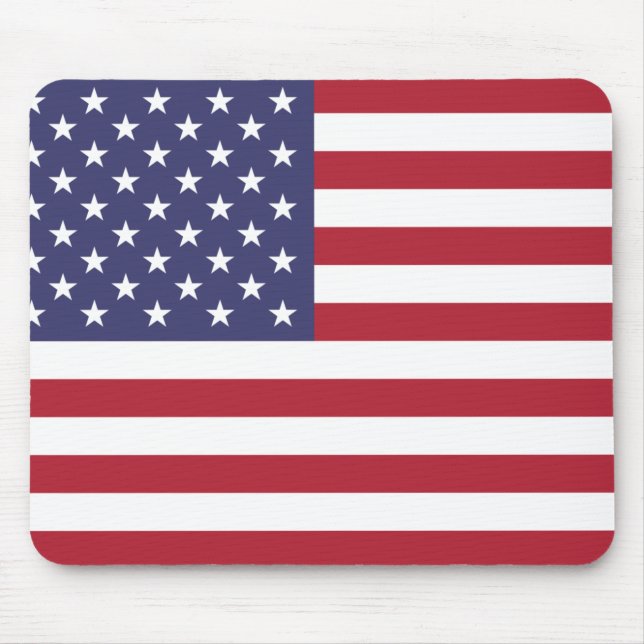 USA flagga Patriotic Mousepad Mouse Pad Musmatta (Framsidan)