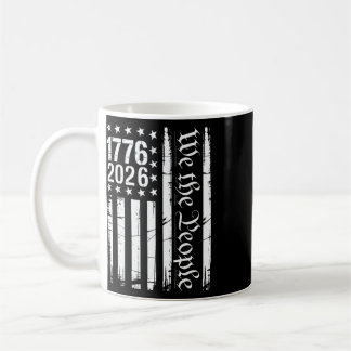 USA Flagga Patriotisk Historia 1776 2026 250-årsju Kaffemugg