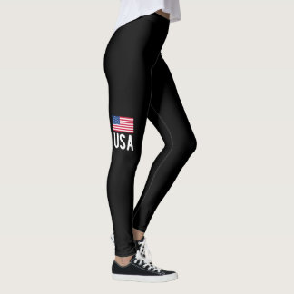 USA flagga patriotisk Leggings