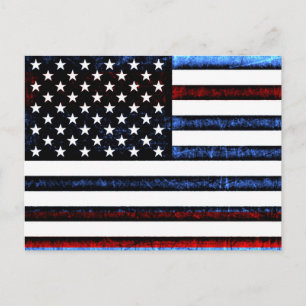 USA-Flagga Patriotism Post Card Vykort