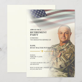 USA-flagga | Personlig fotoinbjudan Inbjudningar