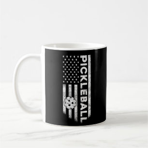 USA Flagga Pickleball Älskare Sportpresent Kaffemugg