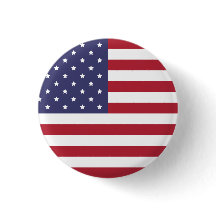 USA flagga Pin Button - American Patriotic Badge