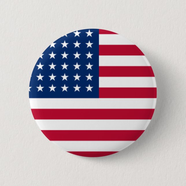USA flagga Pin Knapp (Framsida)