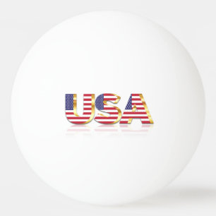 USA flagga Ping Pong Boll