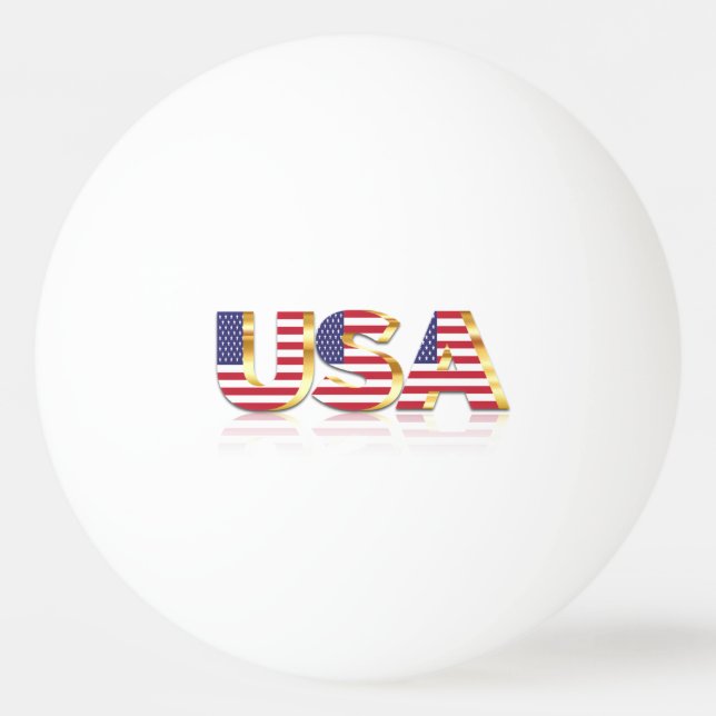 USA flagga Ping Pong Boll (Framsidan)
