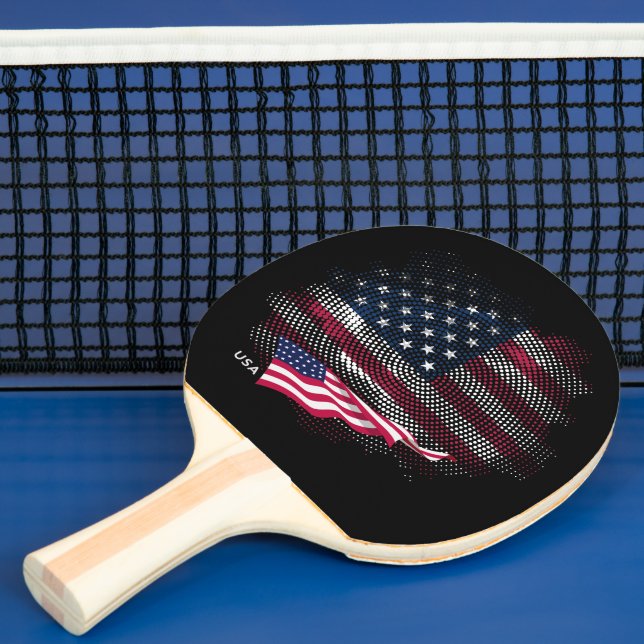 USA-flagga Pingisracket (Insitu)