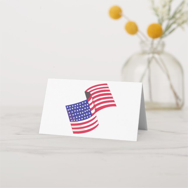 USA flagga Placeringskort (Framsida)