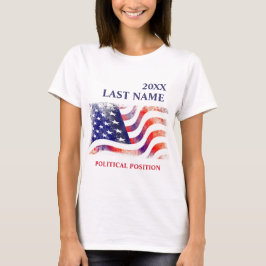 USA flagga politiska Kampanj T Shirt