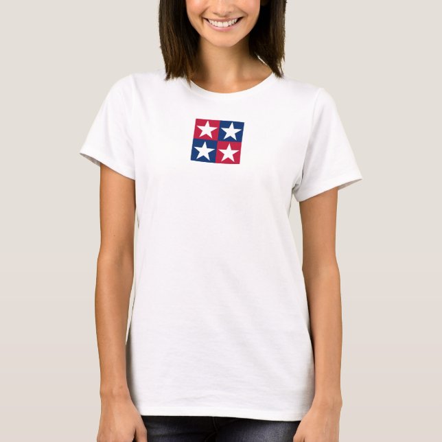 USA flagga pop Art Stars Tee (Framsida)