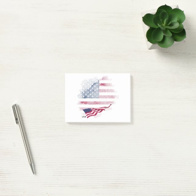 USA-flagga Post-it Block (Kontor)