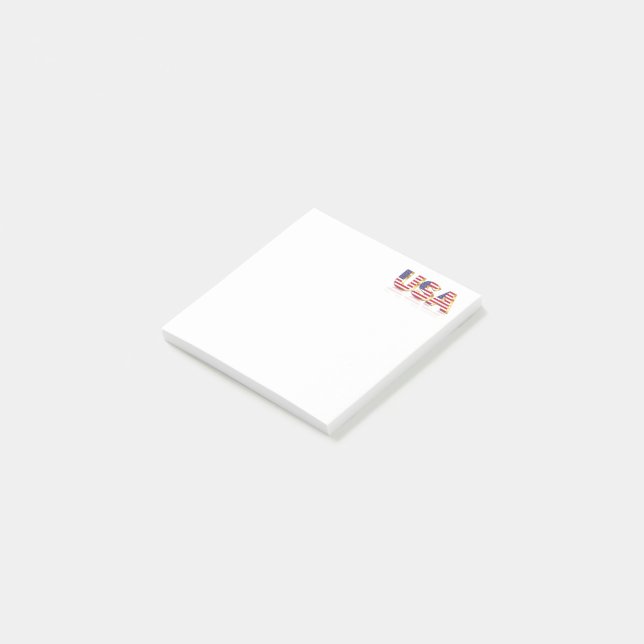 USA flagga Post-it® Notes Patriotic Post-it Block (Vinklad)