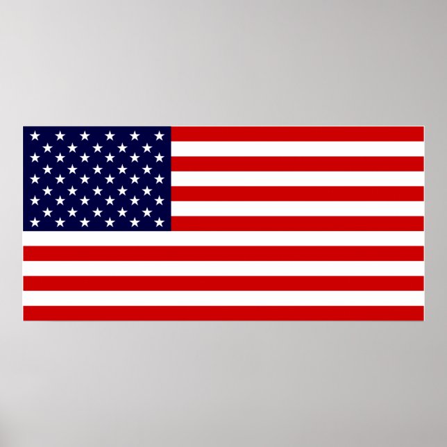 USA flagga Poster (Framsidan)