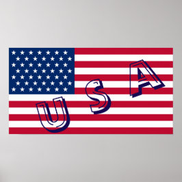 USA flagga Poster