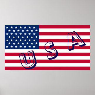 USA flagga Poster