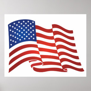 USA flagga Poster
