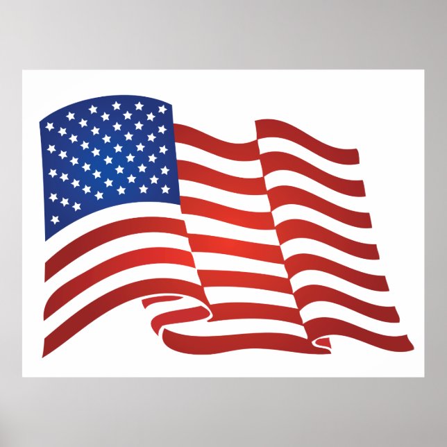 USA flagga Poster (Framsidan)