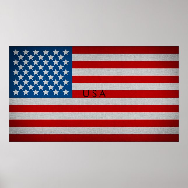 USA flagga Poster (Framsidan)