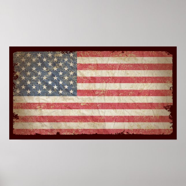 USA flagga Poster (Framsidan)