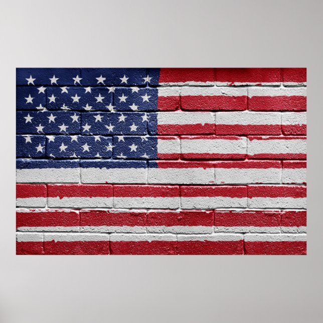 USA flagga Poster (Framsidan)