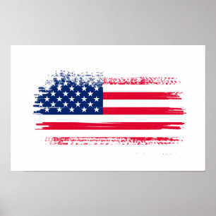 USA flagga Poster