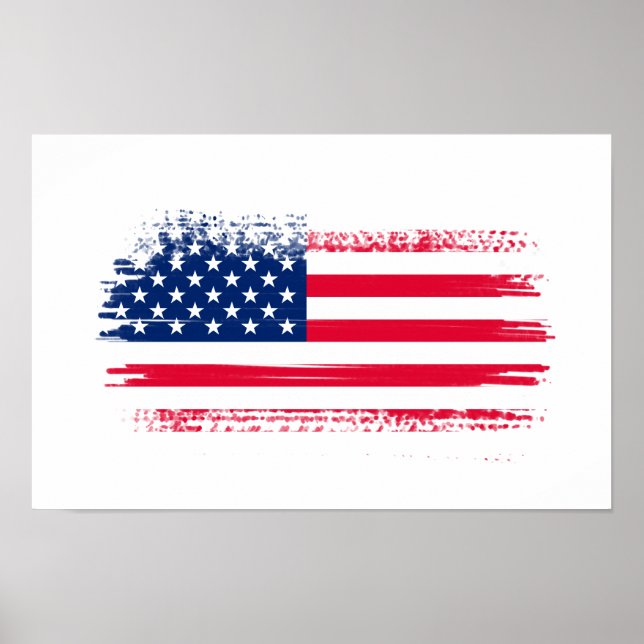 USA flagga Poster (Framsidan)