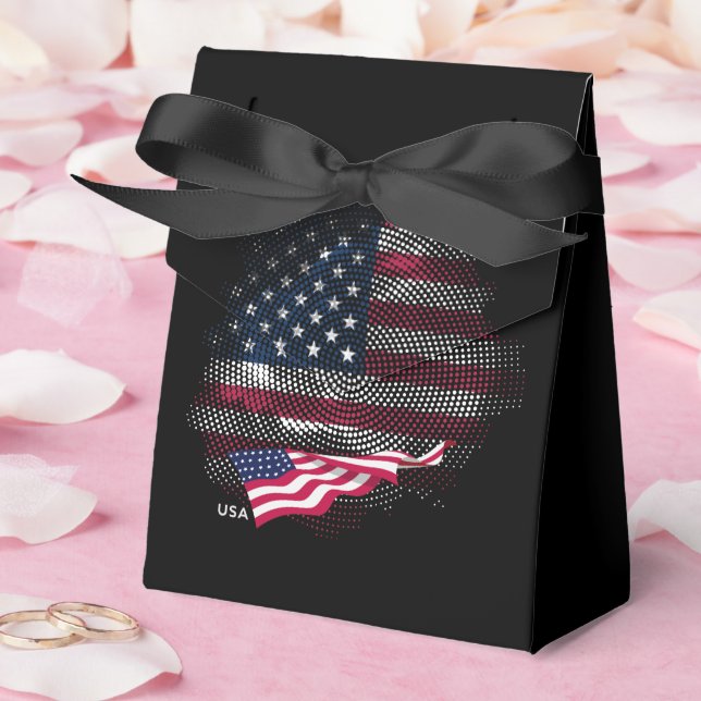 USA-flagga Presentaskar (Bröllop)