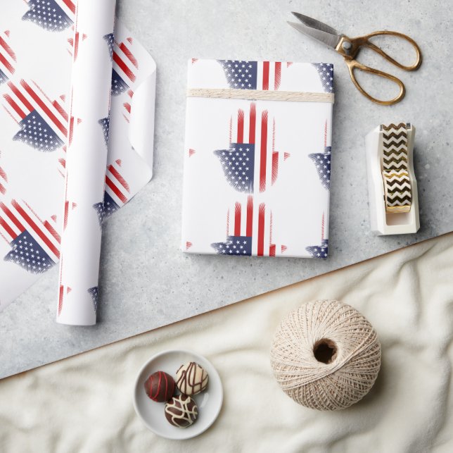 USA flagga Presentpapper (Hantverk)