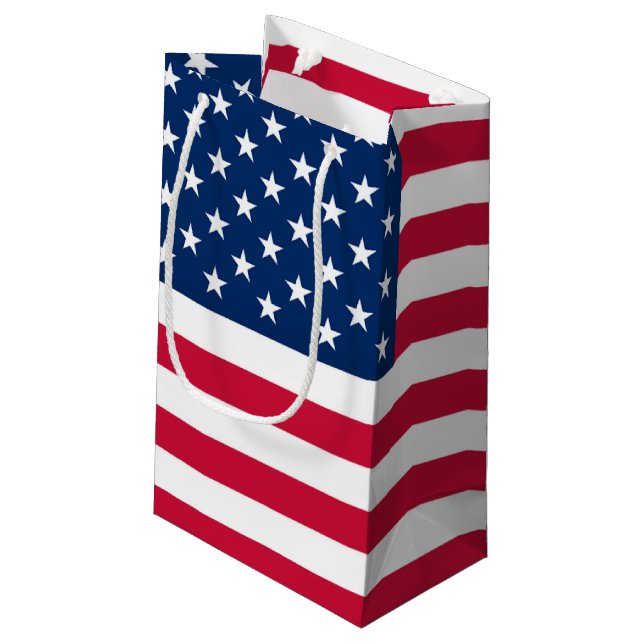 USA Flagga Presentpresentbag Amerikan Patriottisk (Baksidan Vinklad)