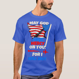 USA flagga Pride Gud Mercy USAF Soldier Gift T Shirt