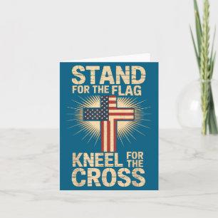 Usa Flagga Religiöst Citat Kristet Trosbekännande Kort