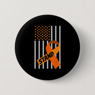 USA flagga Ribbon Leukemia Awareness Family Suppor Knapp