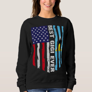 USA flagga & Saint Lucia Flagga Best Gigi någonsin T Shirt