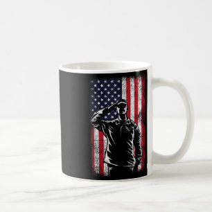 USA flagga Salute Memorial Day Kaffemugg