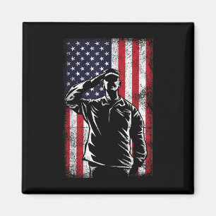 USA flagga Salute Memorial Day Magnet