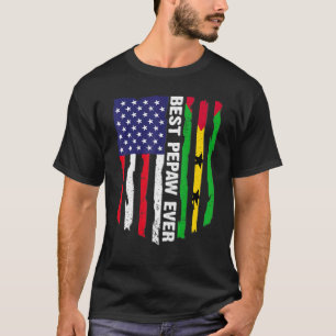 USA flagga & Sao Tome and Principe Flagga Best Pep T Shirt