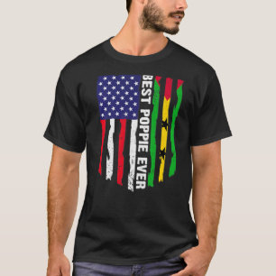 USA flagga & Sao Tome and Principe Flagga Best Pop T Shirt