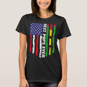 USA flagga & Sao Tome and Principe Flagga Best Pop T Shirt
