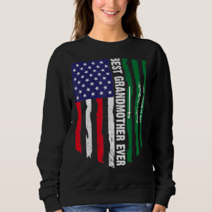 USA flagga & Saudiarabien Flagga Bästa mormor någo T Shirt
