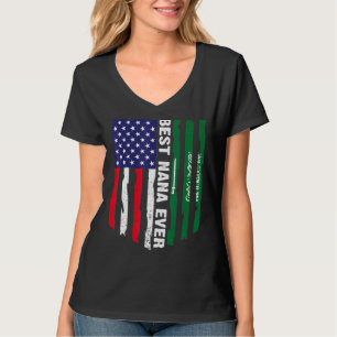 USA flagga & Saudiarabien Flagga Best Nana någonsi T Shirt