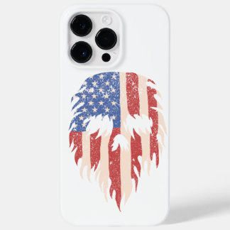 USA Flagga Skalle Skägg | Distressed Patriotisk De